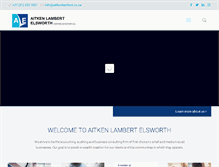 Tablet Screenshot of aitkenlambert.co.za